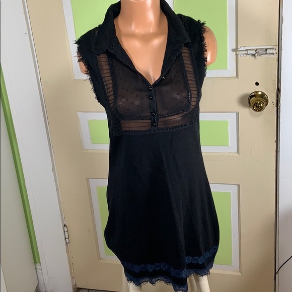 Free People Tops - Free people tunic sweater dress small black